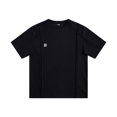 BTW蛇骨纹四芒星刺绣休闲短袖T恤