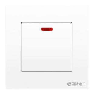 86型大功率总双极开关20A曲架热水器空调浴霸断路墙壁双断面板45A