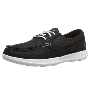 Skechers斯凯奇GO WALK低帮圆头平跟轻便透气减震女士单鞋船鞋
