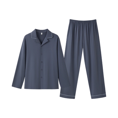 三枪7A抗菌开襟情侣家居服