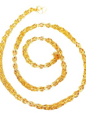 越南沙金时尚风粗项链