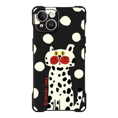 【卖疯了】创意波点猫斜跨手机壳