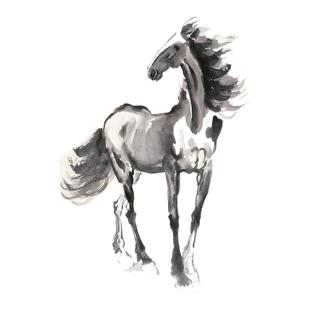 1:1徐悲鸿八骏图奔马图艺术微喷名家书法复制品装饰画装裱礼品