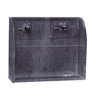 盛度家居路由器盒子壁挂收纳盒不要打孔挂架亚加力胶收纳亚克力