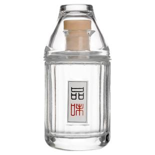 新款网红瓶创意带盖玻璃小酒瓶二两白酒100ml空酒瓶分装果酒定制