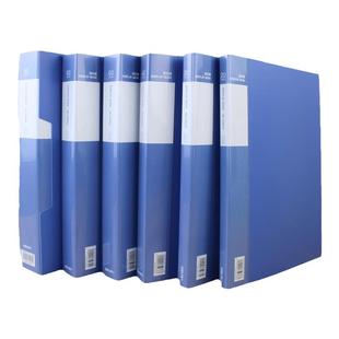 得力资料册A4文件夹塑料学生用试卷袋档案讲义透明收纳活页插页袋多层40/60页孕检钢琴谱夹奖状收集册大容量