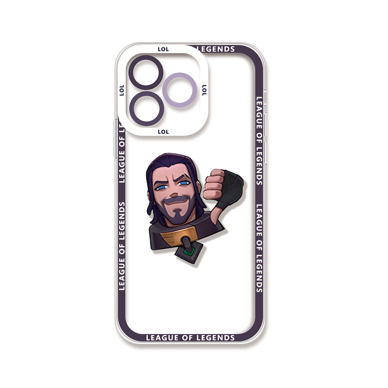英雄联盟阿克尚提莫点赞表情搞怪个性手机壳适用于iPhone15promax苹果15华为/vivo/7plus/8p小众x