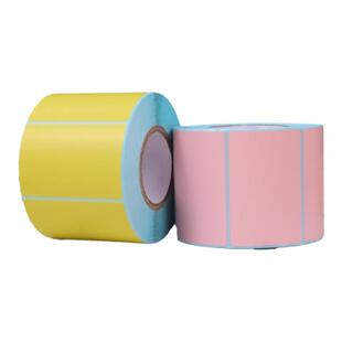 彩色铜版纸8060红黄蓝医院条码标贴印刷现货价格贴不干胶标签贴纸