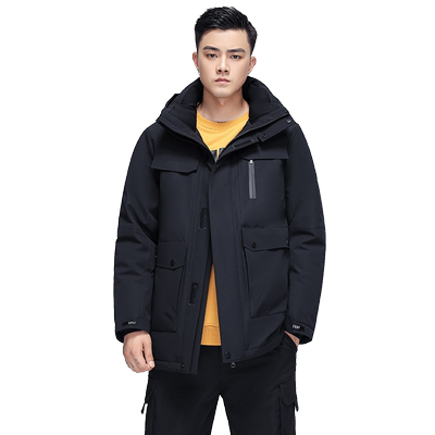 鸭鸭羽绒服男2025年韩版鹅绒外套