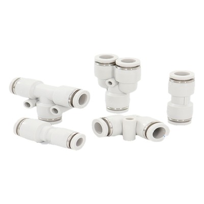 亚德客气动快速接头PU直通PG PE变径PY PV 三通气管快插4 6 8 10