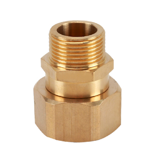 黄铜内外丝直接活接4分6分转1寸变径异径水管接头热水器水暖配件