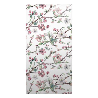 法式朴素花姿优美花瓣瓷砖背景墙