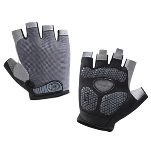 运动防滑护手套男士健身单杠哑铃半指登山引体向上骑行硅胶攀岩