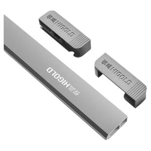 悍高衣柜挂衣杆防滑铝合金柜内挂衣横杆打孔顶侧两用固装五金配件