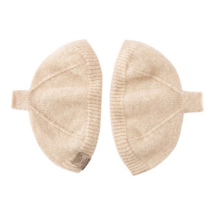 新款时尚100%纯山羊绒半指手套女冬办公开车露指手套学生半截手套