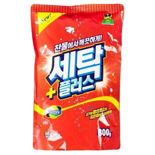 韩国进口净白去渍除菌除螨香味持久留香高酶低泡洗衣粉保护衣物