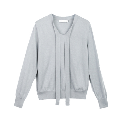 HONRN/红人v领套头针织衫上衣