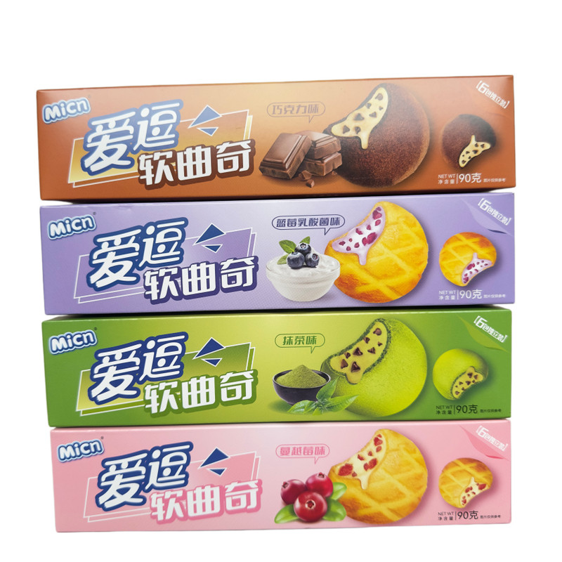蓝莓乳酸菌抹茶蔓越莓味夹心饼干