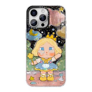 benefit复古油画哭泣女孩17适用于iphone16promax苹果15PRO晶盾磁吸手机壳13新款14套12冰川纹防摔彩色边框