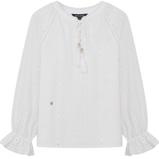 【明星同款 | 千金微光裙】TeenieWeenie小熊女装重工刺绣衬衫裙