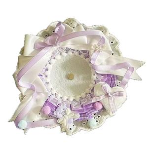 萌趣小熊吧唧托适合58-75mm谷美徽章手工二次元痛包装饰成品手作