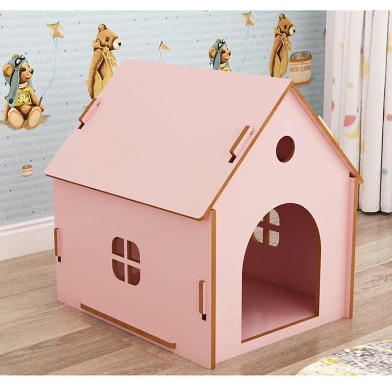 可拆洗狗窝四季通用狗屋猫窝室外防水狗笼猫笼小型犬加厚款狗房子