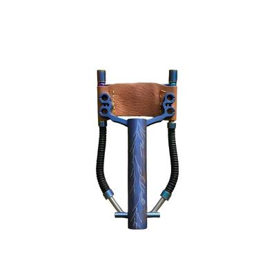 良弓藏全钛合金四卡蓝电精密数控扁皮筋弹弓射鱼户外精准腕托弓