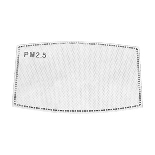 防尘5层活性碳熔喷布一次性透气滤纸滤棉过滤片防雾霾口罩滤芯