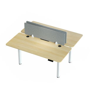 乘胜电脑桌电动升降桌办公桌简约现代双人台式电脑桌升降桌子书桌