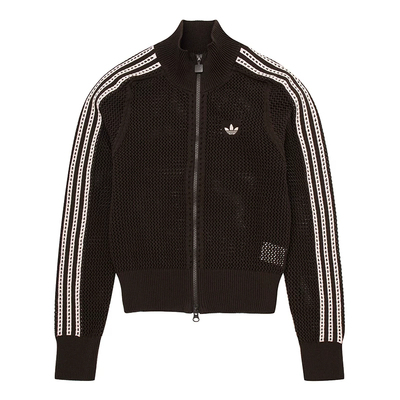 Adidas阿迪达斯三叶草女装2026春季新款CROCHET TT针织外套KE0202