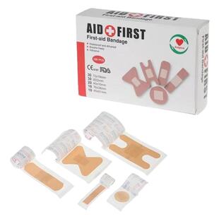 100片混合型肤色防水创可贴H形蝴蝶型圆形可爱创口贴指尖贴虎口贴