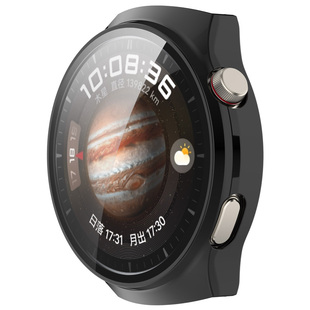 适用华为手表watch4pro保护套太空探索版曲面屏保钢化膜一体硬壳