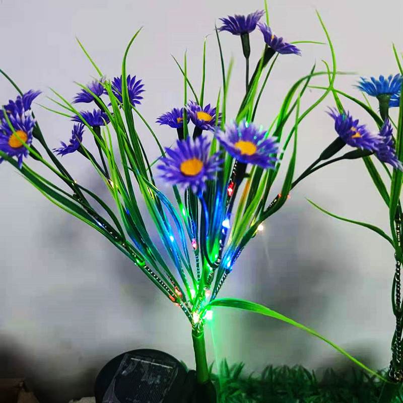 太阳能野花灯仿真花户外防水庭院花园草坪别墅灯地太阳能插装饰灯