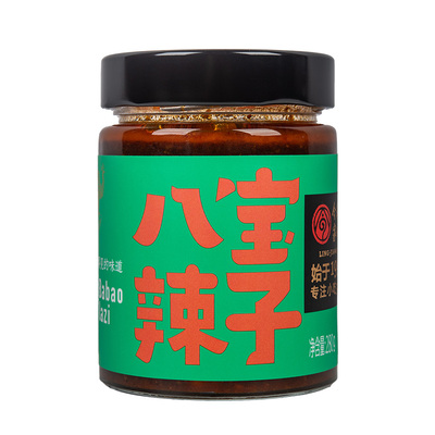 令氏家外家玻璃瓶八宝辣子下饭酱