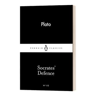 苏格拉底的申辩 英文原版 Socrates Defence 柏拉图 申辩论篇 审判 英文版 Plato 正版原著纯全英文版正版原著进口英语书籍