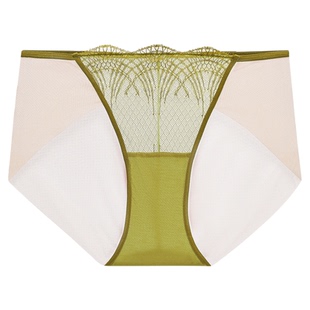 【小贝壳内裤】伊维斯性感三角裤薄款透气蕾丝内裤女纯棉抗菌裆