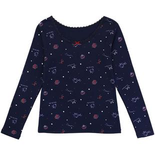 tutuanna秋冬保暖内衣 女 简约舒适 保暖上衣内搭纯色侣暖内衣女