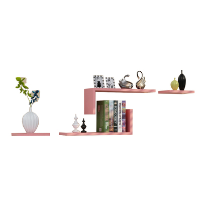 包邮卧室背景装饰墙面壁挂置物架