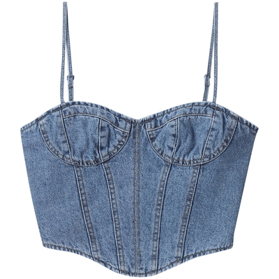 ITJUUN.J短款牛仔吊带