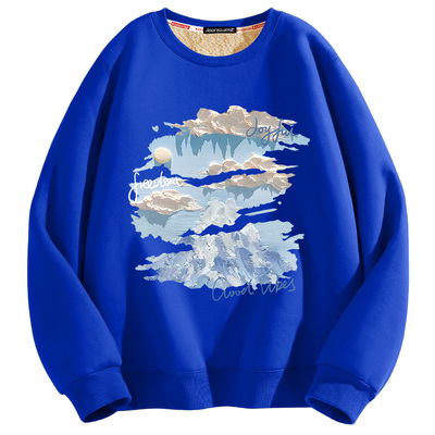 真维斯加绒卫衣男款冬季保暖上衣