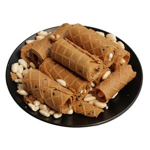 传统老式美食红糖米花鸡蛋卷手工酥脆饼干早餐怀旧休闲零食蛋卷