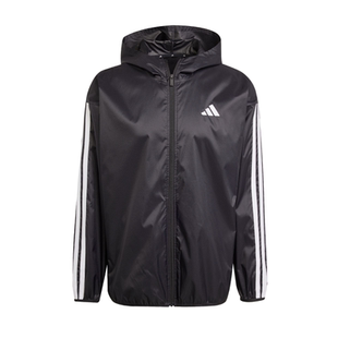 易用系休闲三条纹连帽夹克外套男装adidas阿迪达斯轻运动