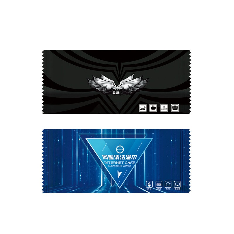 网吧网咖专用清洁湿巾定制LOGO