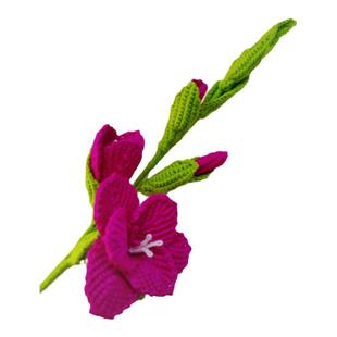 剑兰材料包钩针编织毛线花手工制作花束仿真花创意节节高升礼物