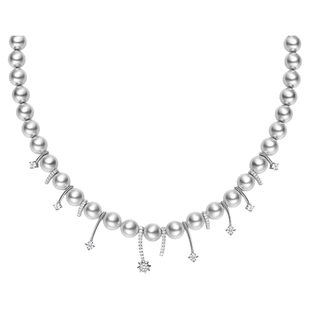 张予曦演绎何方hefang气泡星云项链钟楚曦同款气泡方糖珍珠锁骨链