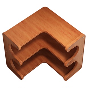 转角置物架桌面角落90°三角架咖啡杯水杯杯架工位改造小型整理架