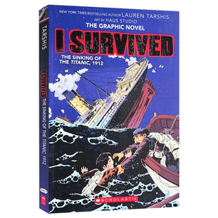 泰坦尼克号沉没 英文原版 I Survived The Sinking of the Titanic 1912 幸存者系列 灾难题材全彩章节漫画小说 英文版进口书