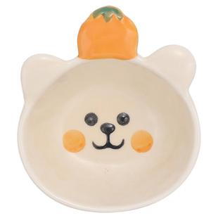 网红蘸料碗陶瓷蘸酱碟调料调味碟可爱家用酱料碟子精致小吃零食碟