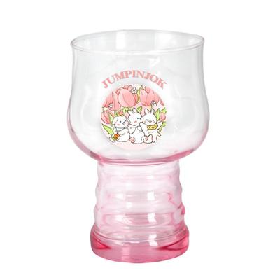可爱啤酒杯高颜值玻璃果汁杯