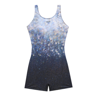 2026新款夜影鎏金竞速泳衣女士游泳馆专业训练微胖无袖平角游泳衣